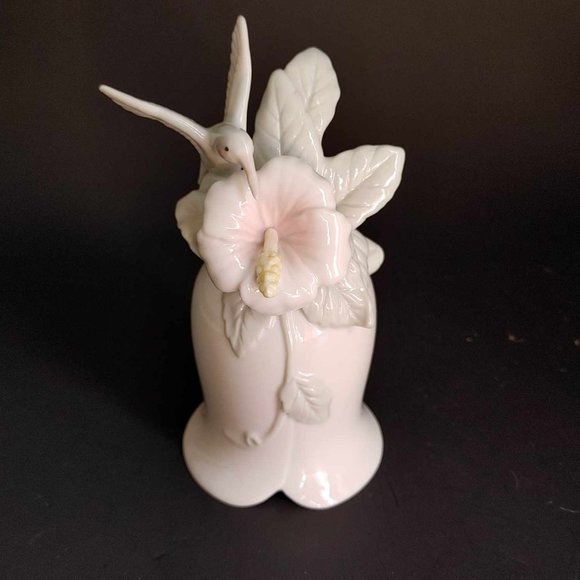 Vintage 1989 San Francisco Music Box Company Hummingbird Floral Plays Fur Elise - Picture 2 of 8